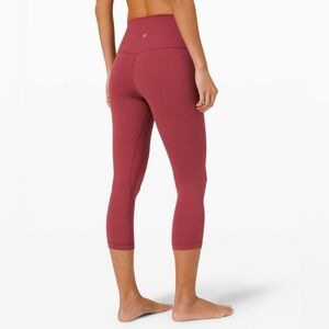 Lululemon Align High-Rise Crop Pant 21” size 4 Chianti